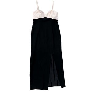 Vintage 90’s Liz Claiborne black and white tuxedo gown size 10